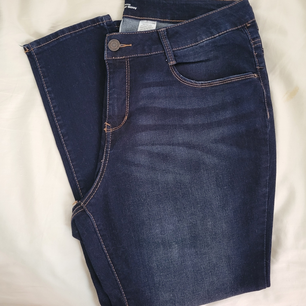 Time and Tru Petite Super Skinny Jeans - Deep Indigo